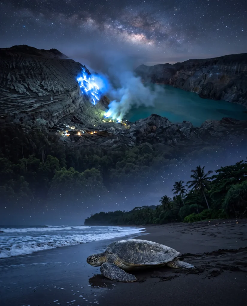 3D2N Ijen Blue Fire & Sukamade Turtle Beach
